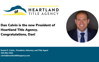 Dan Calvin elected as new president of Heartland Title Agency