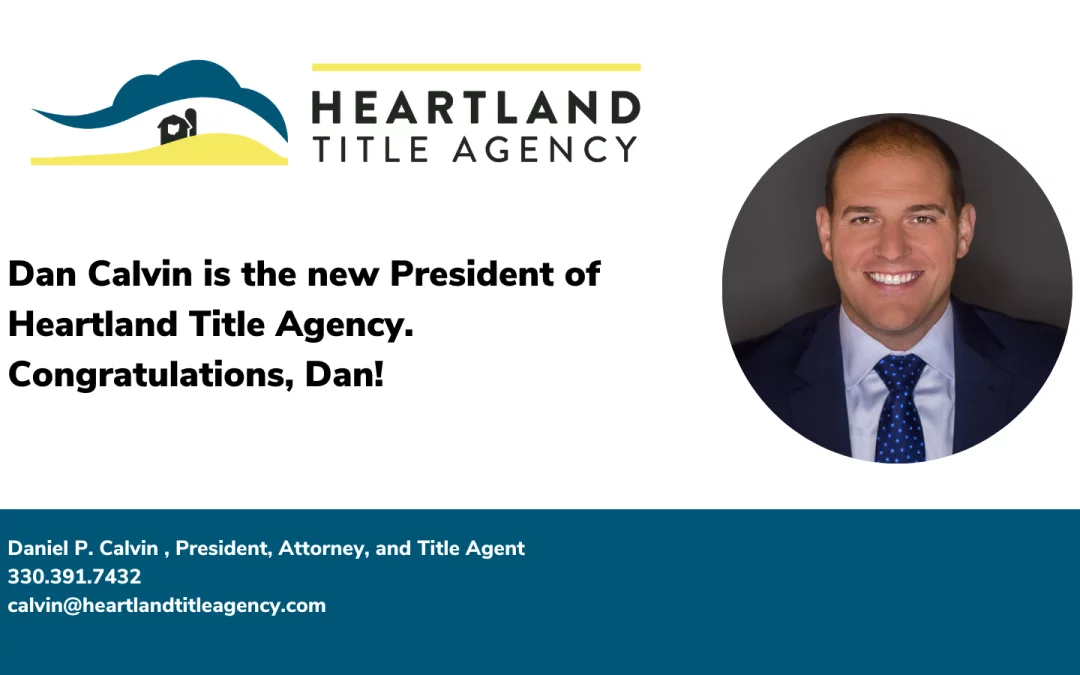 Dan Calvin elected as new president of Heartland Title Agency